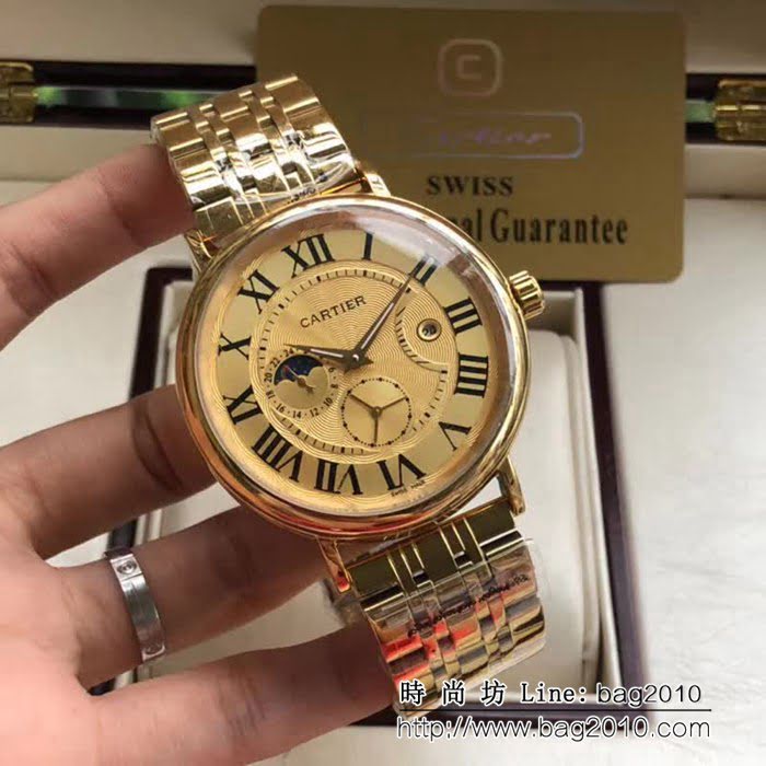 CARTIER卡地亞 時尚精品 深度防水高品質男士腕表 WSS3342